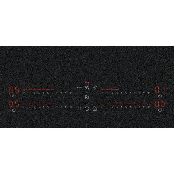 Inductiekookplaat met afzuiging AEG NCH84B03CZ  / A+ / 80cm / Saphirematt