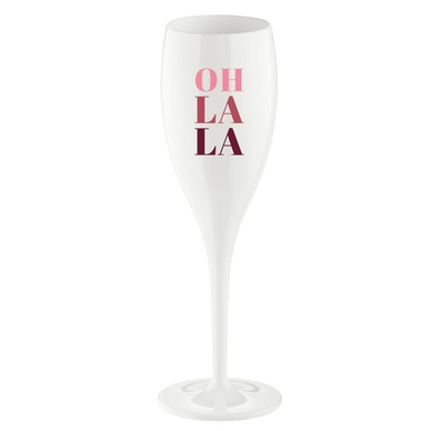 Glas KOZIOL 3920525 Cheers Oh La La White 100ml