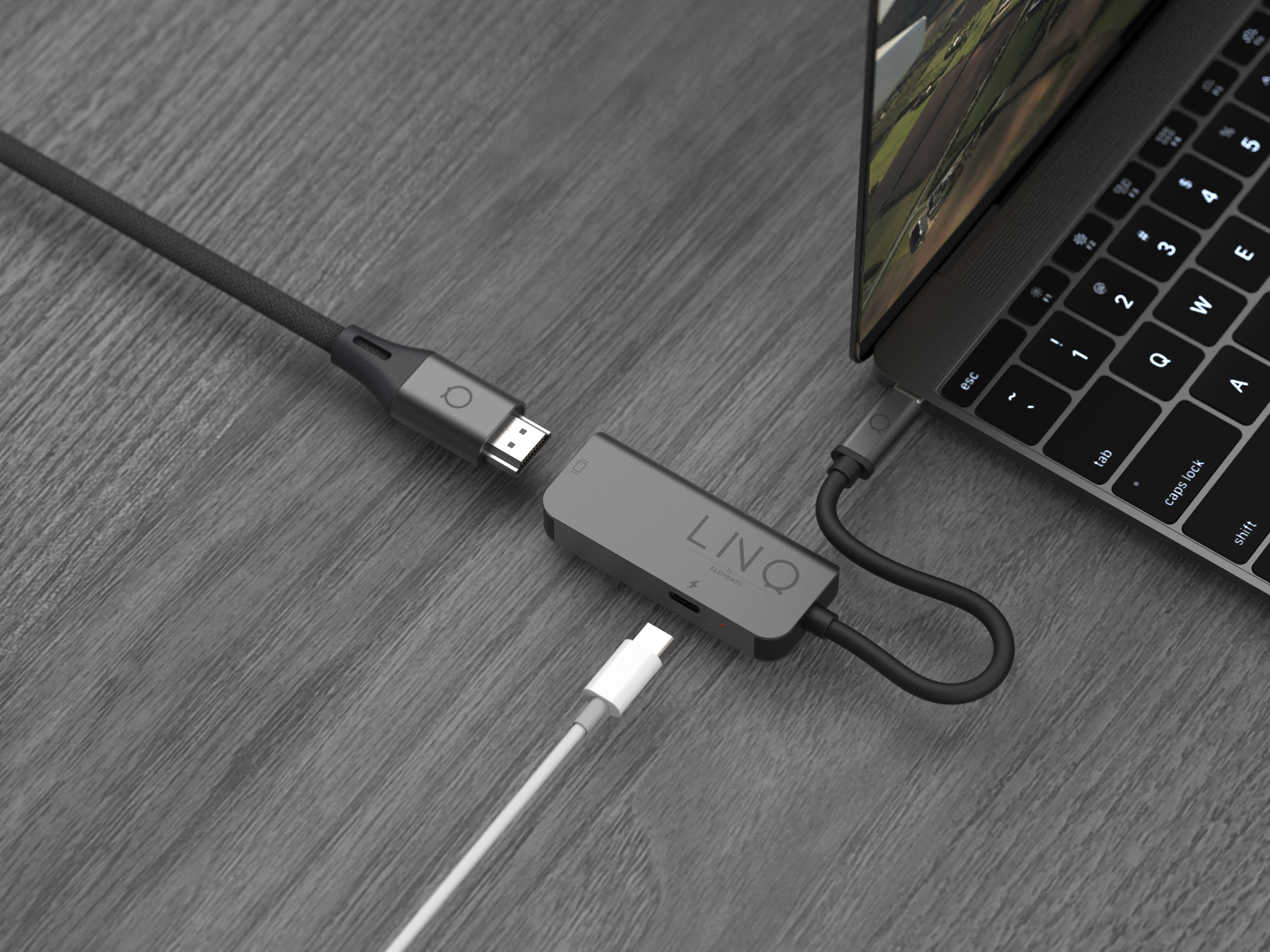 Linq 2 en 1 USB-C Multiport Hub ,