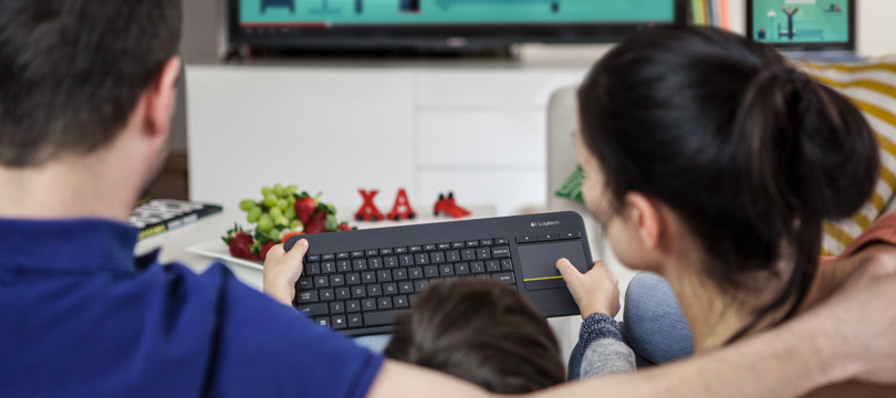 Logitech wireless touch keyboard k400 bl