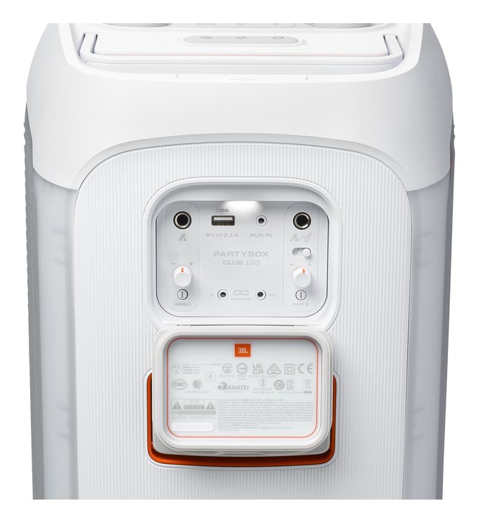 Partyspeaker JBL Partybox Club 120 wit met accu