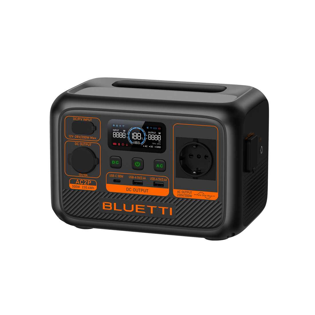 Powerstation Bluetti - AC2P - 230Wh - 300W>600W