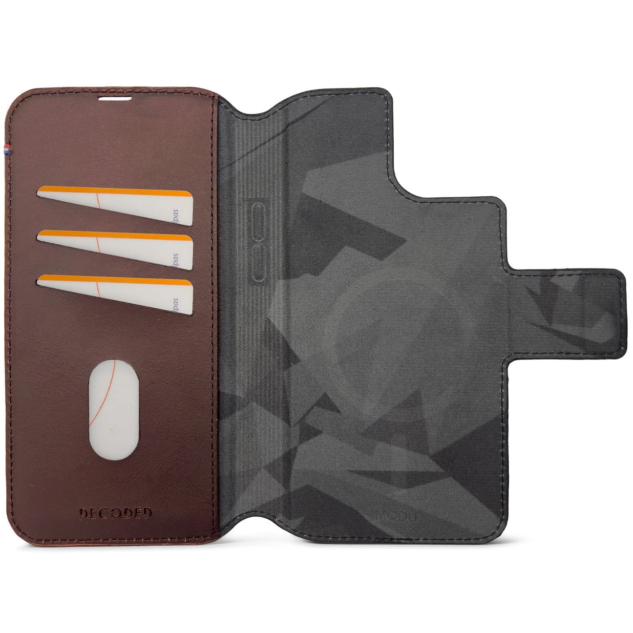 Tas DECODED Modu Wallet Black iPhone 14 Plus Brown