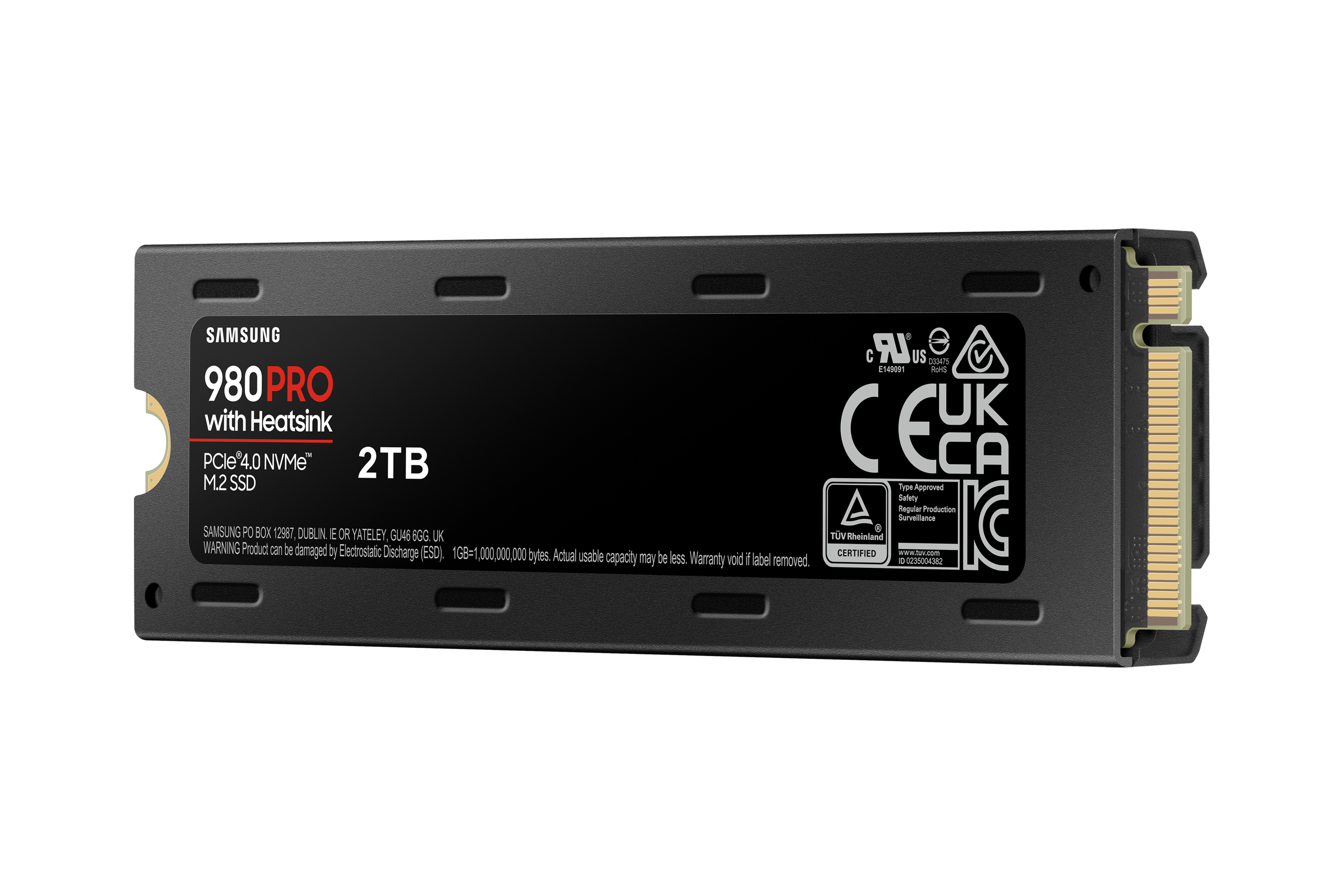 Samsung ssd 980 pro heatsink 2 to