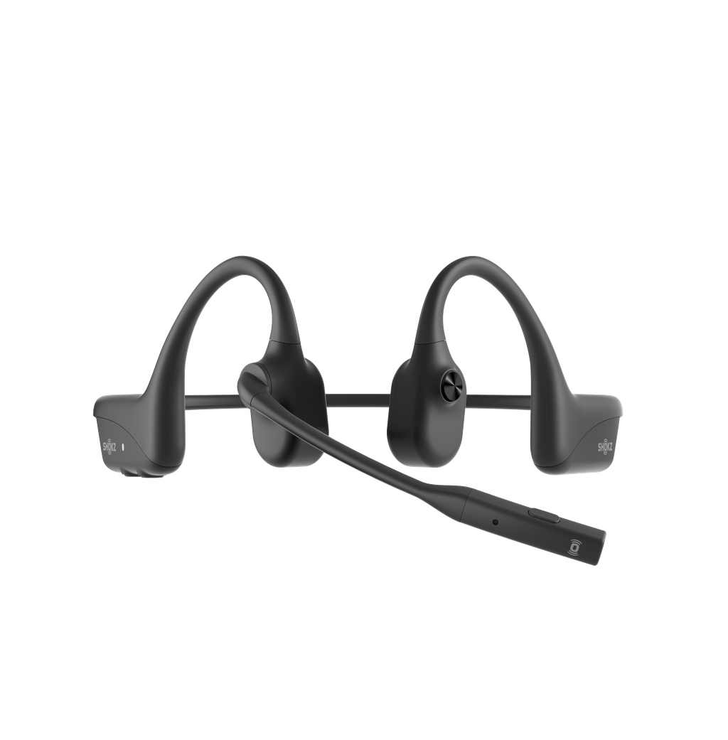 Hoofdtelefoon SHOKZ OpenComm 2 zwart - 2025 upgrade - bone conduction