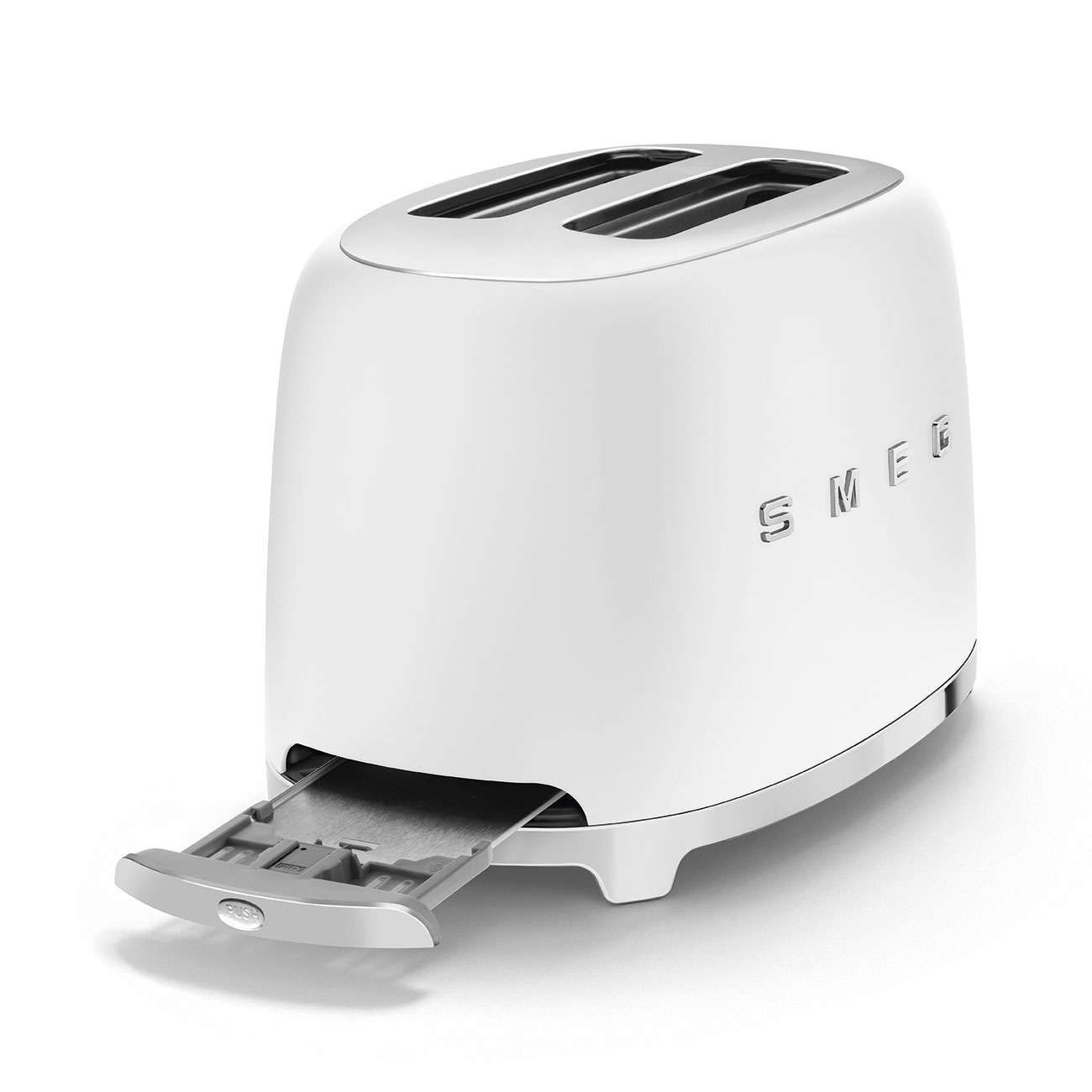 Smeg grille-pain blanc mat TSF01WHMEU