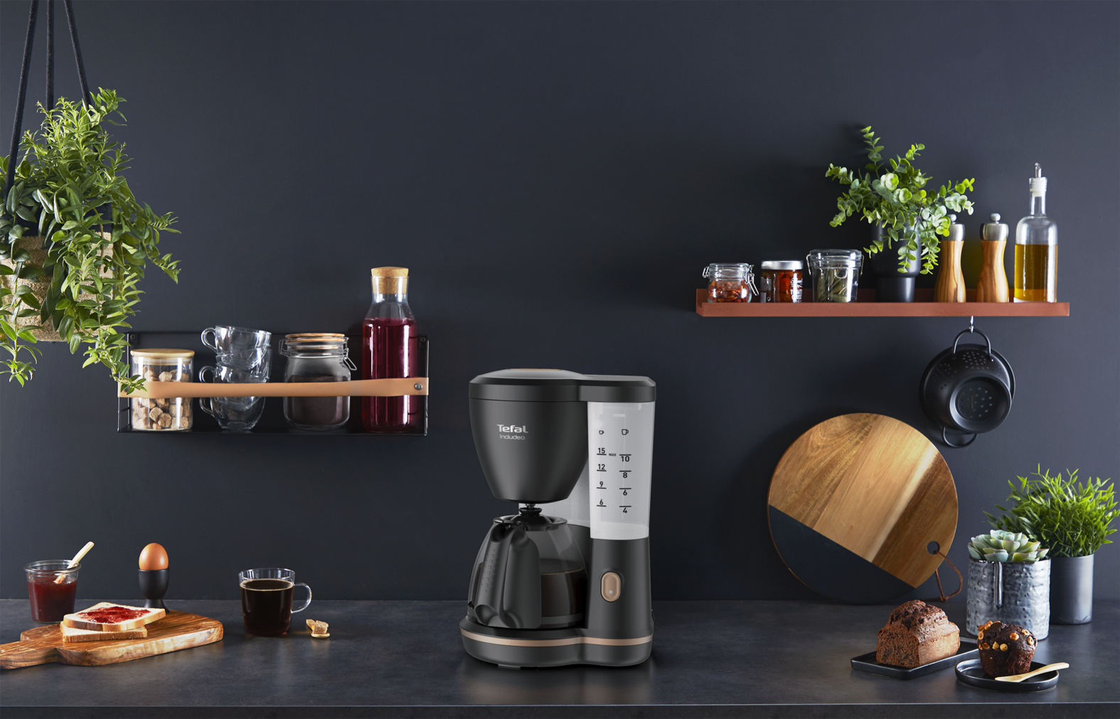 Koffiezet TEFAL CM53381 Includeo / zwart