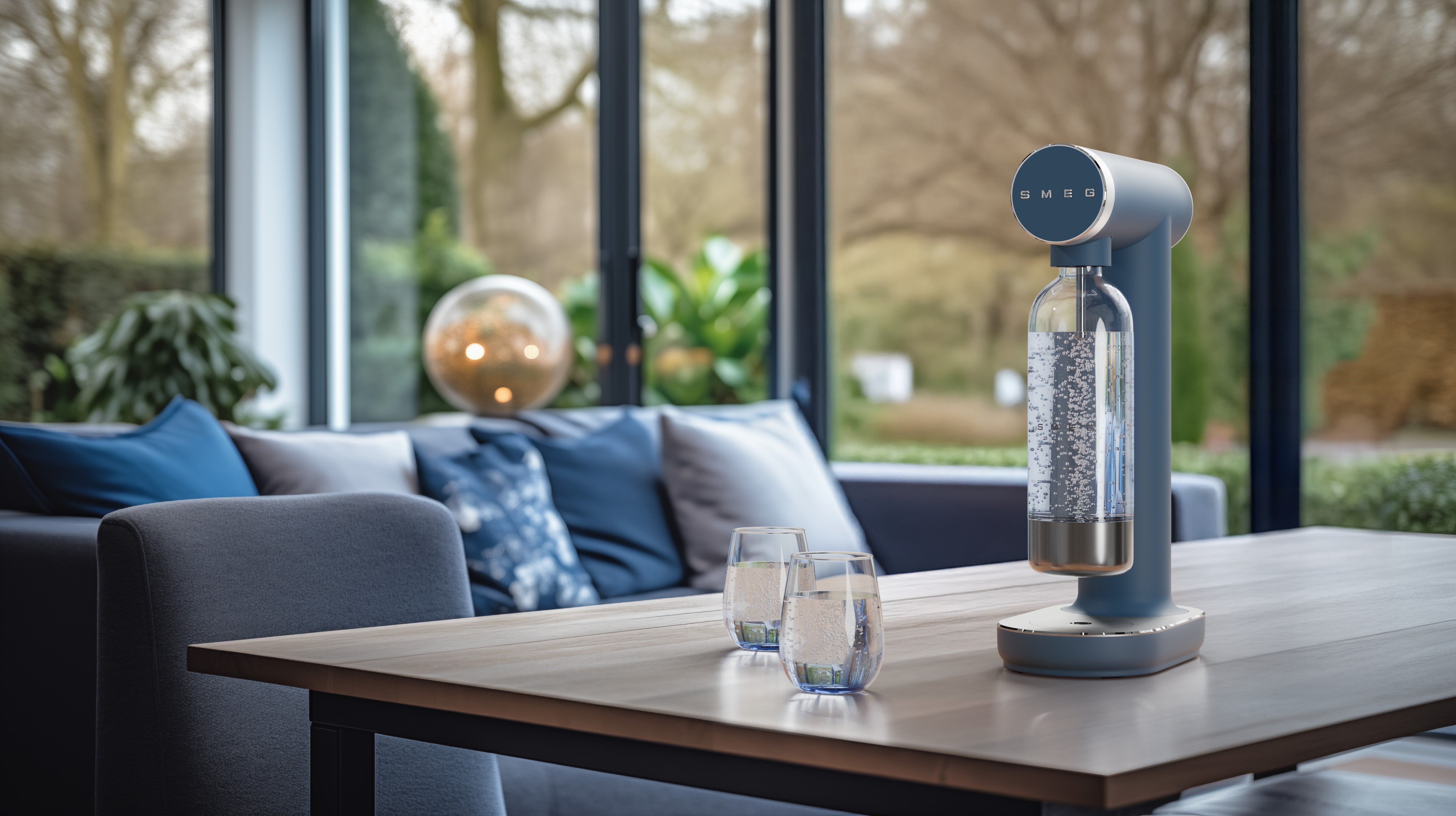 Bruiswatertoestel SMEG SKC01SBM Tritan Renew fles / 1L / storm blue