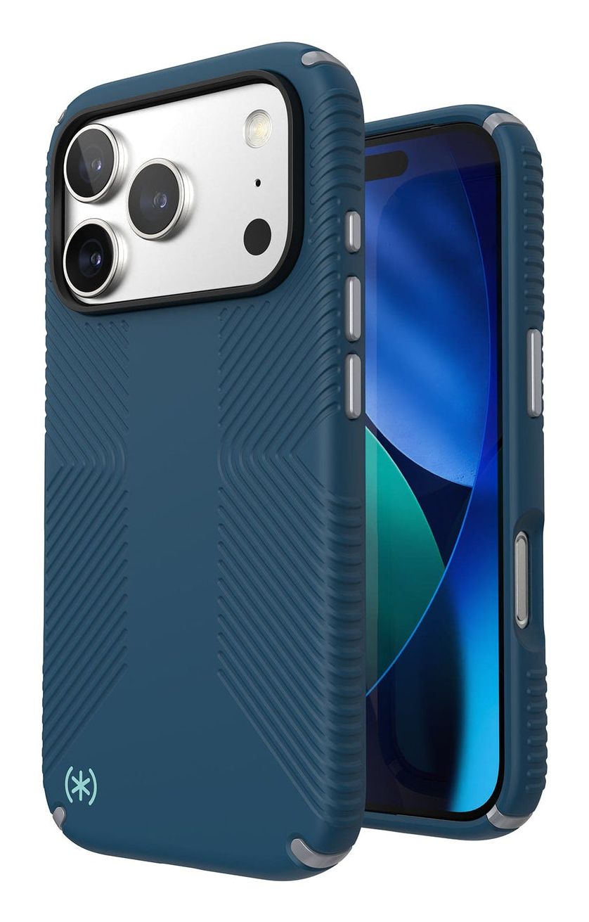 Speck Presidio2 Grip + MS Apple iPhone 17 Pro Deep Sea Blue - with Microban