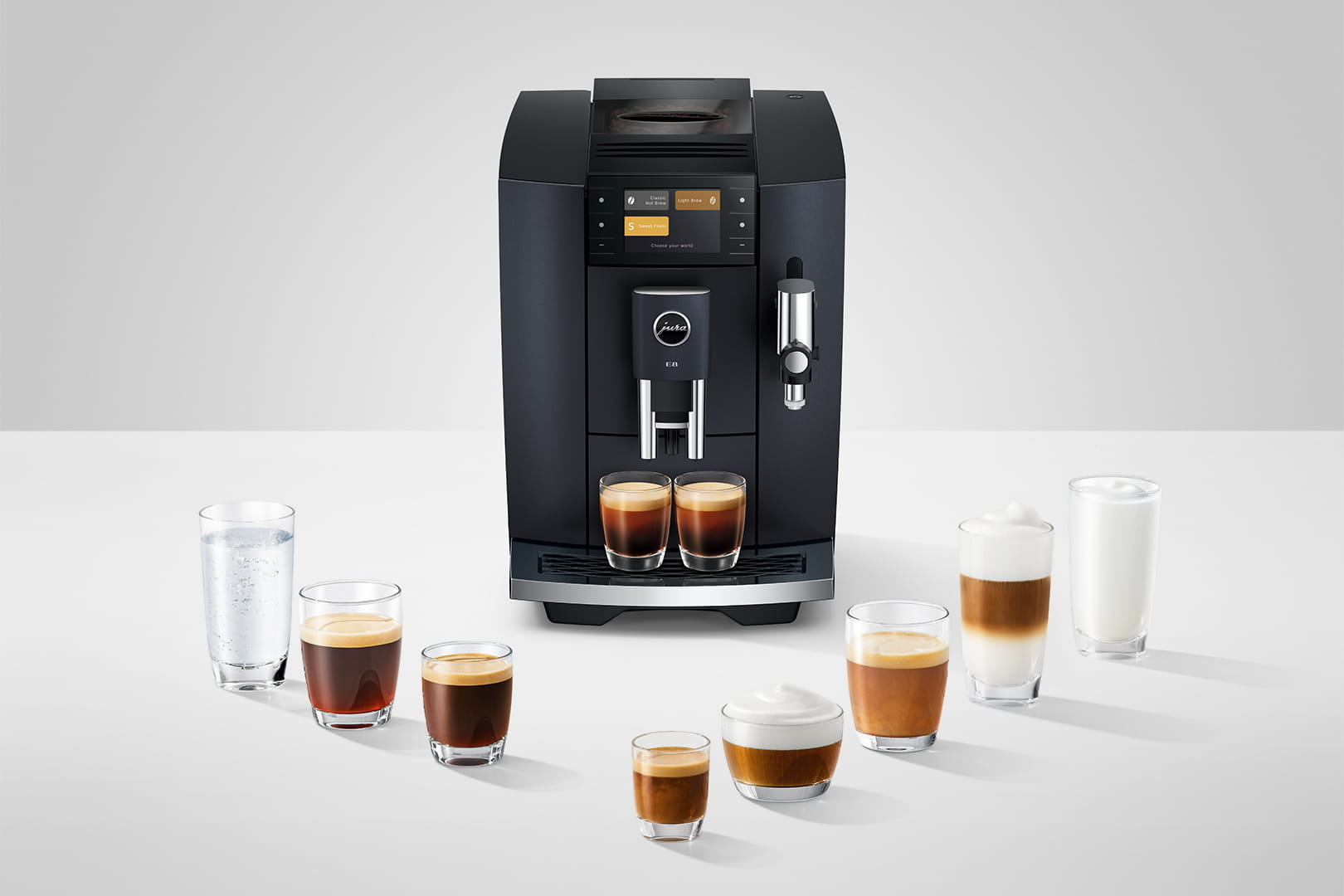 Espressotoestel JURA 15749 E8 / Cosmic Black (ED)