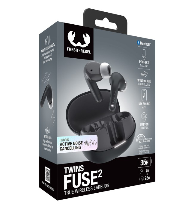 Oordopjes FRESH N REBEL Twins Fuse 2 storm grey