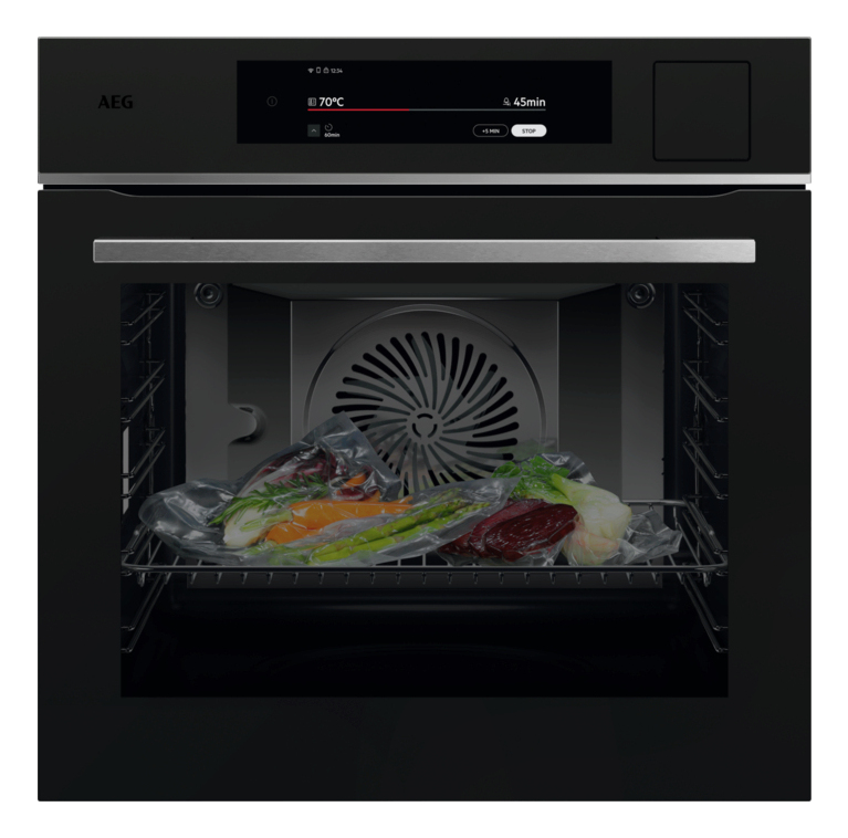 Combi-stoomoven AEG TP9SB831AT / A++ / mat zwart / 60cm / SteamPro