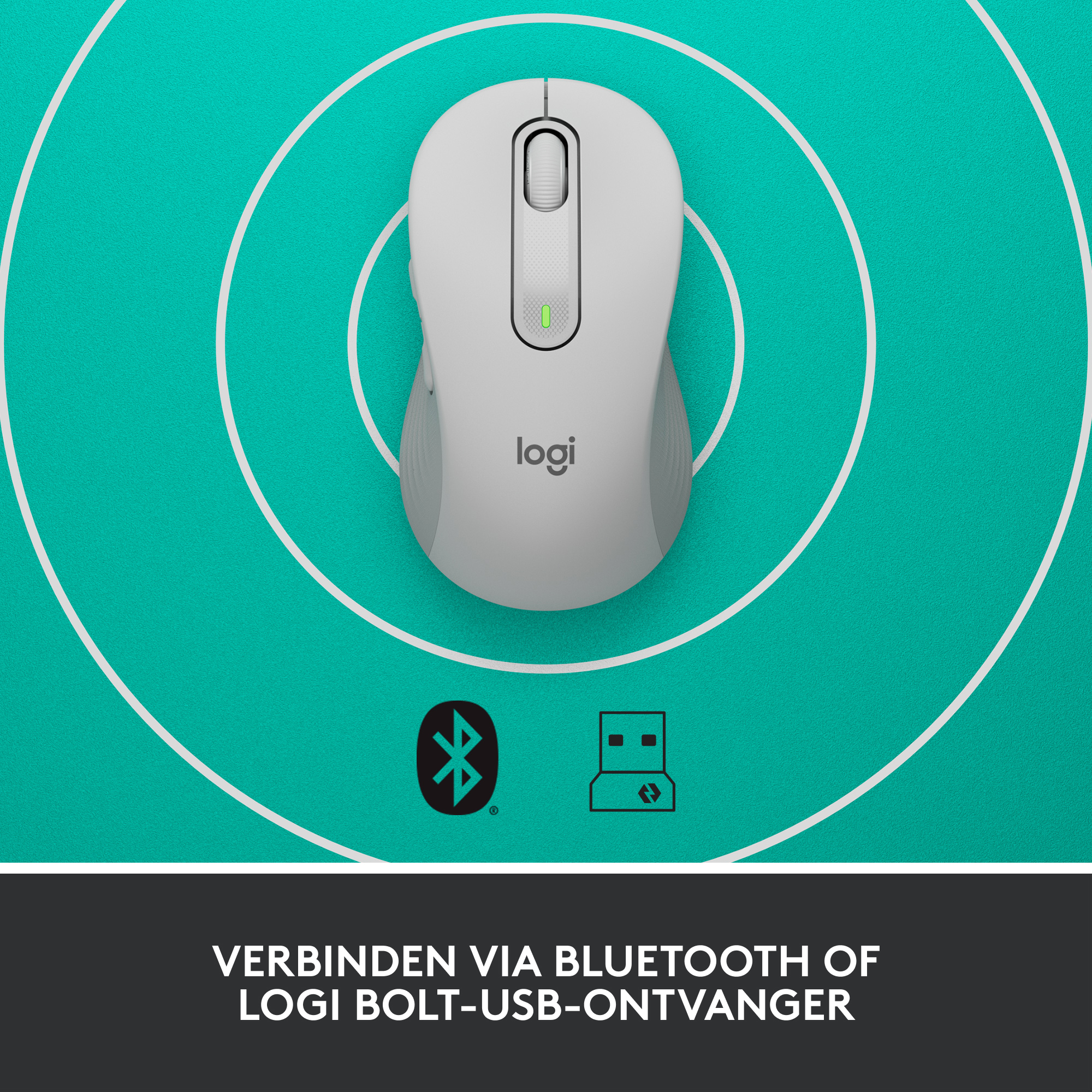 Draadloze Muis Logitech M650 Large R Signature White