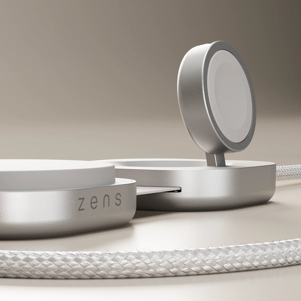 ZENS Charging Cable USB-C > USB-C + Magsafe + Watch Pro 3 White