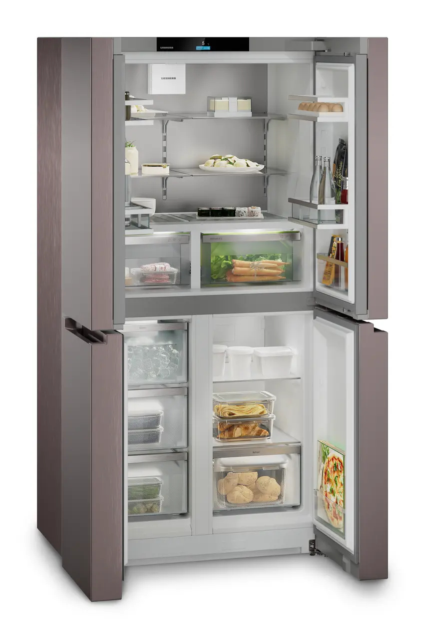 Koelkast LIEBHERR MBtsdi 9024-20 Plus / NoFrost / French door / D / 354L + 219L / TerraSteel