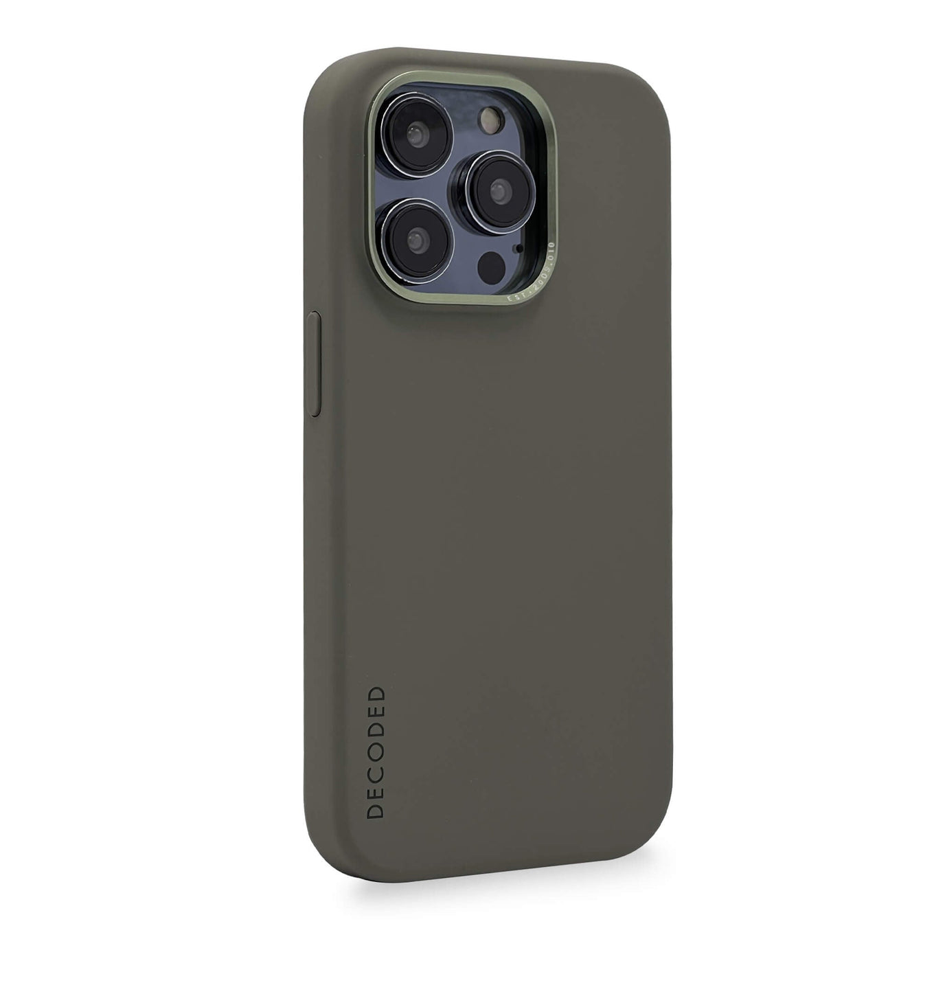 Decoded iPhone 14 Pro Max, housse silicone antibactérien, olive