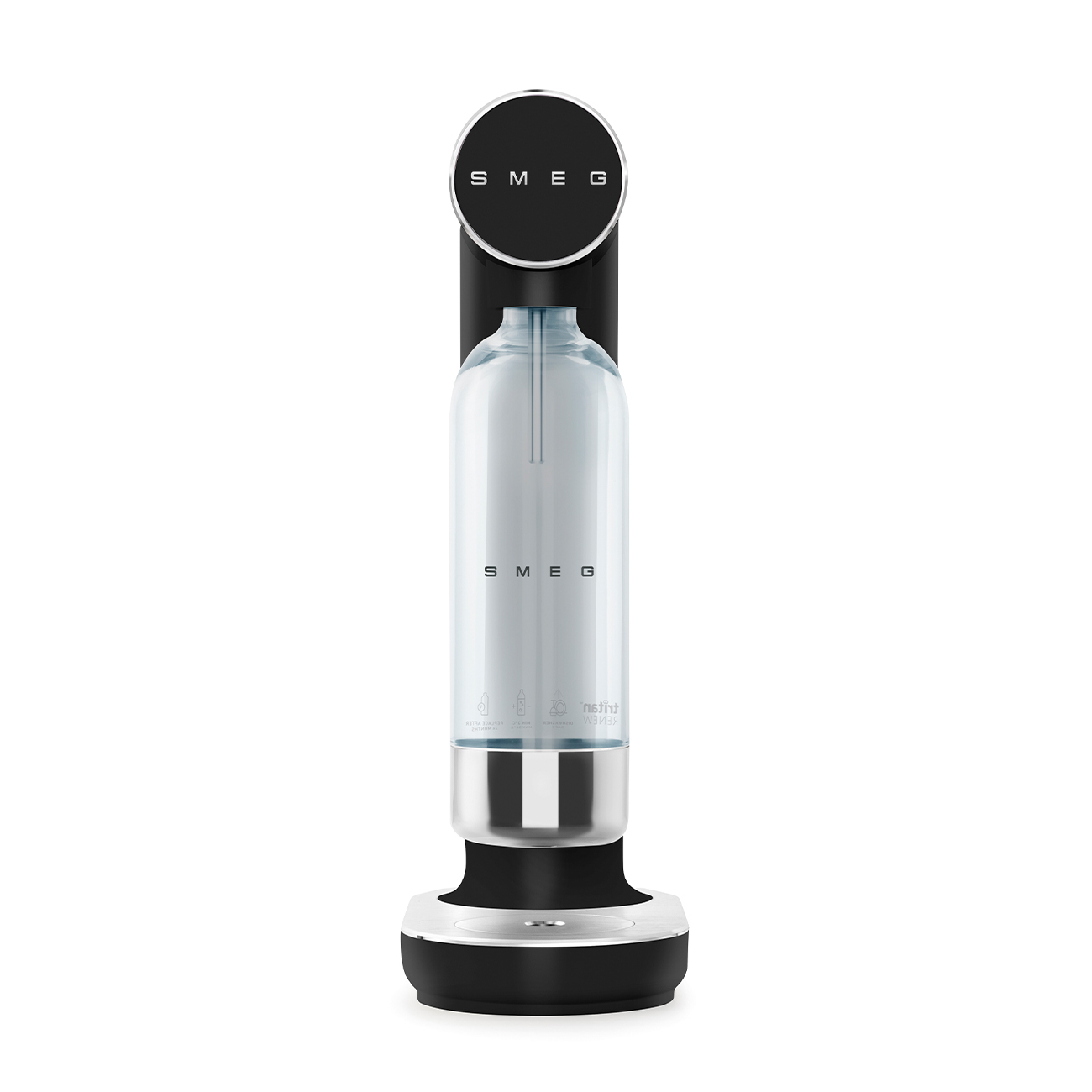Bruiswatertoestel SMEG SKC01BLM Tritan Renew fles / 1L / zwart mat