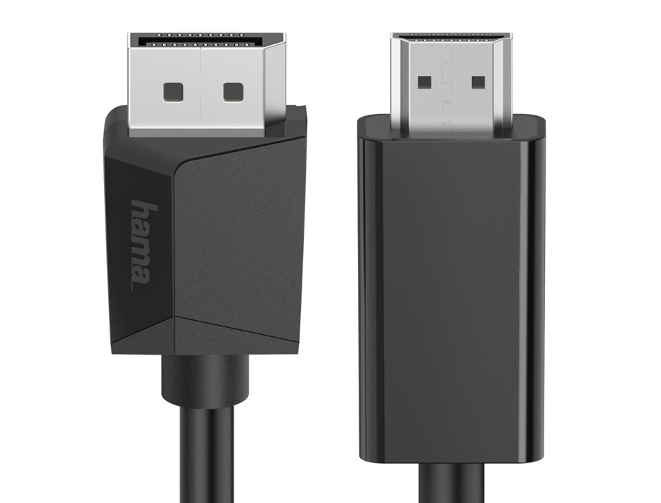 Hama Videokabel, DisplayPort-stekker - HDMI?-stekker, Ultra-HD 4K, 1,50 m