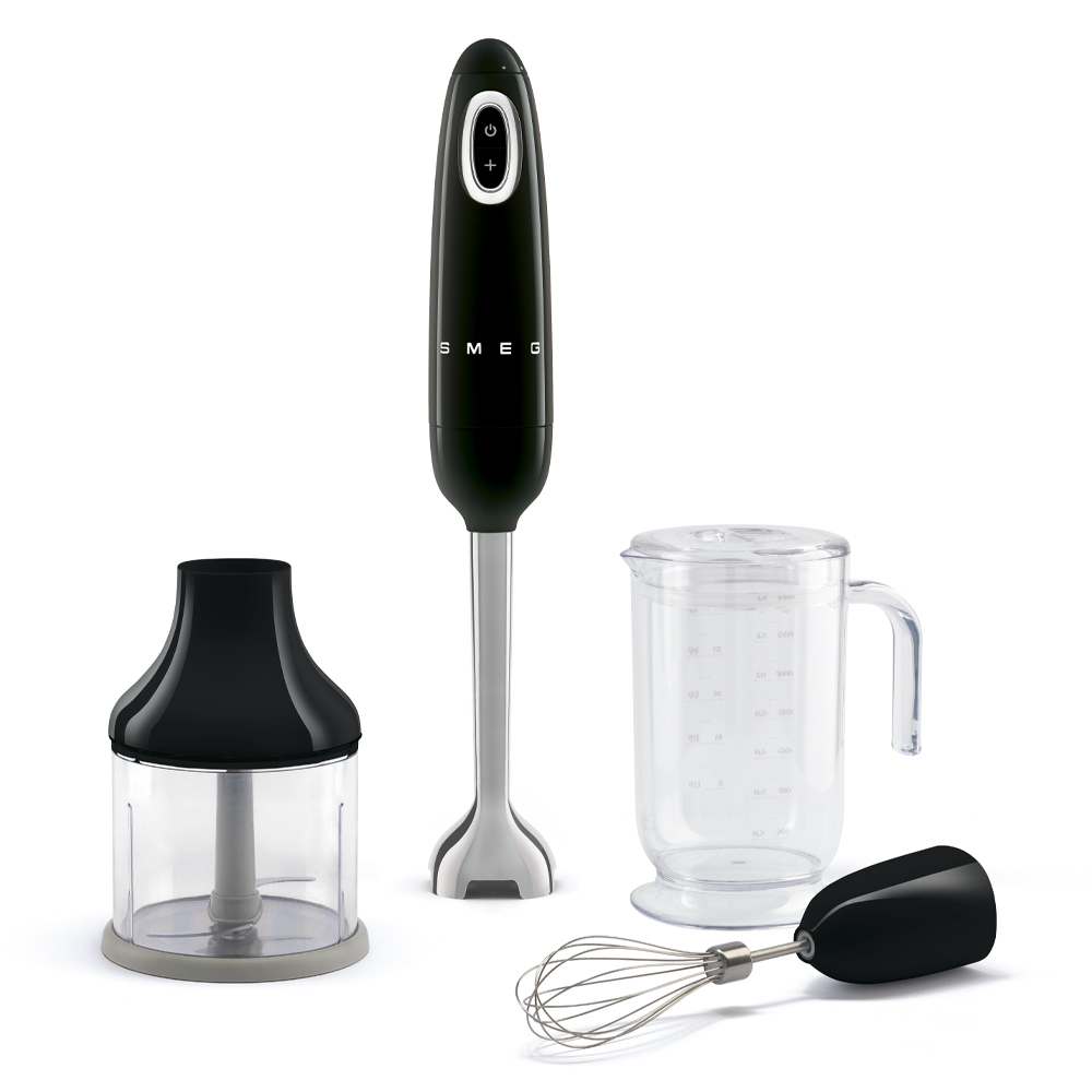Smeg mixeur plongeant noir HBF03BLEU