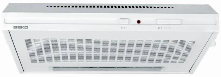 Beko CFB 6431 W hotte Blanc 230 m³/h D