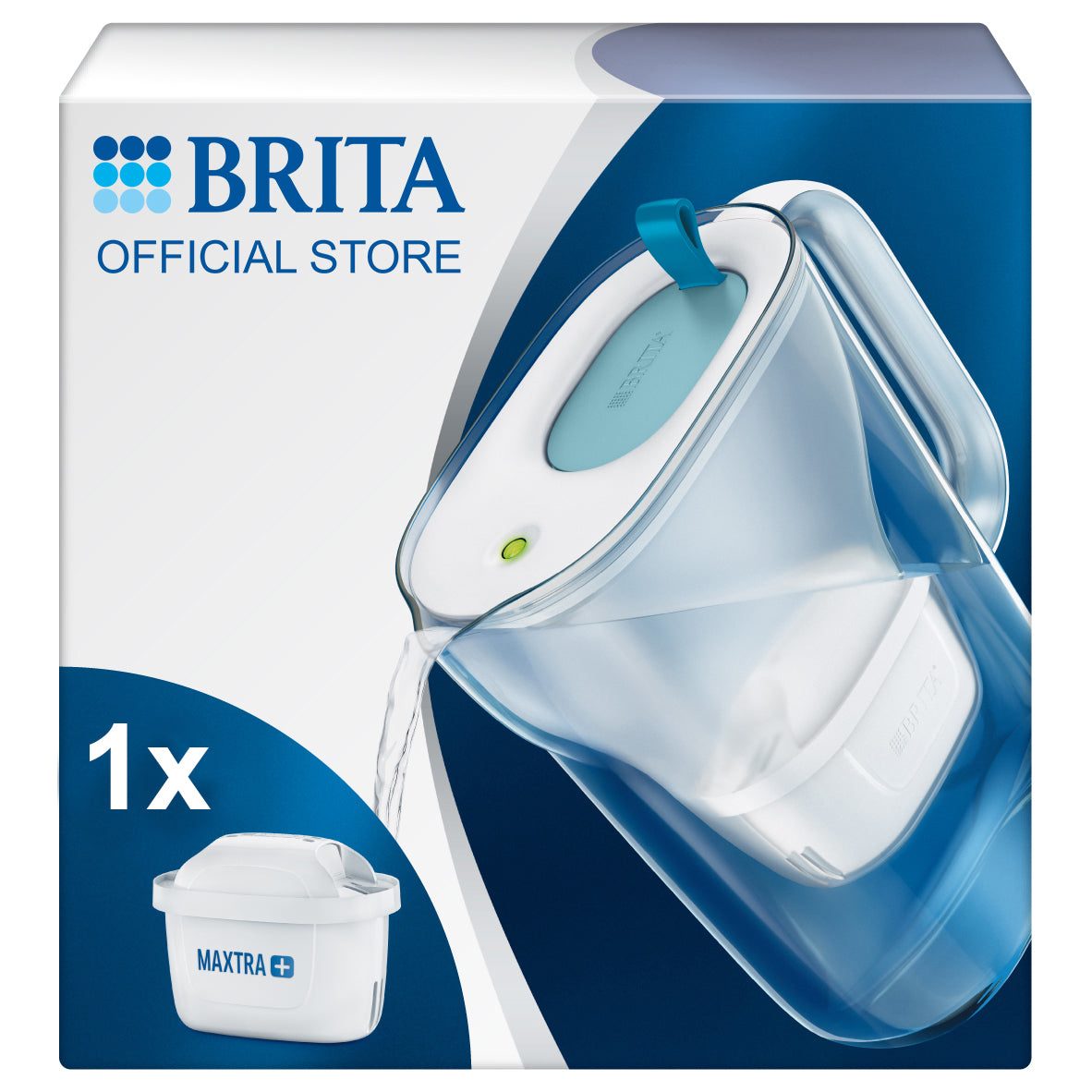 Brita Style Filtre pour distributeur d'eau 2,4 L Bleu, Transparent