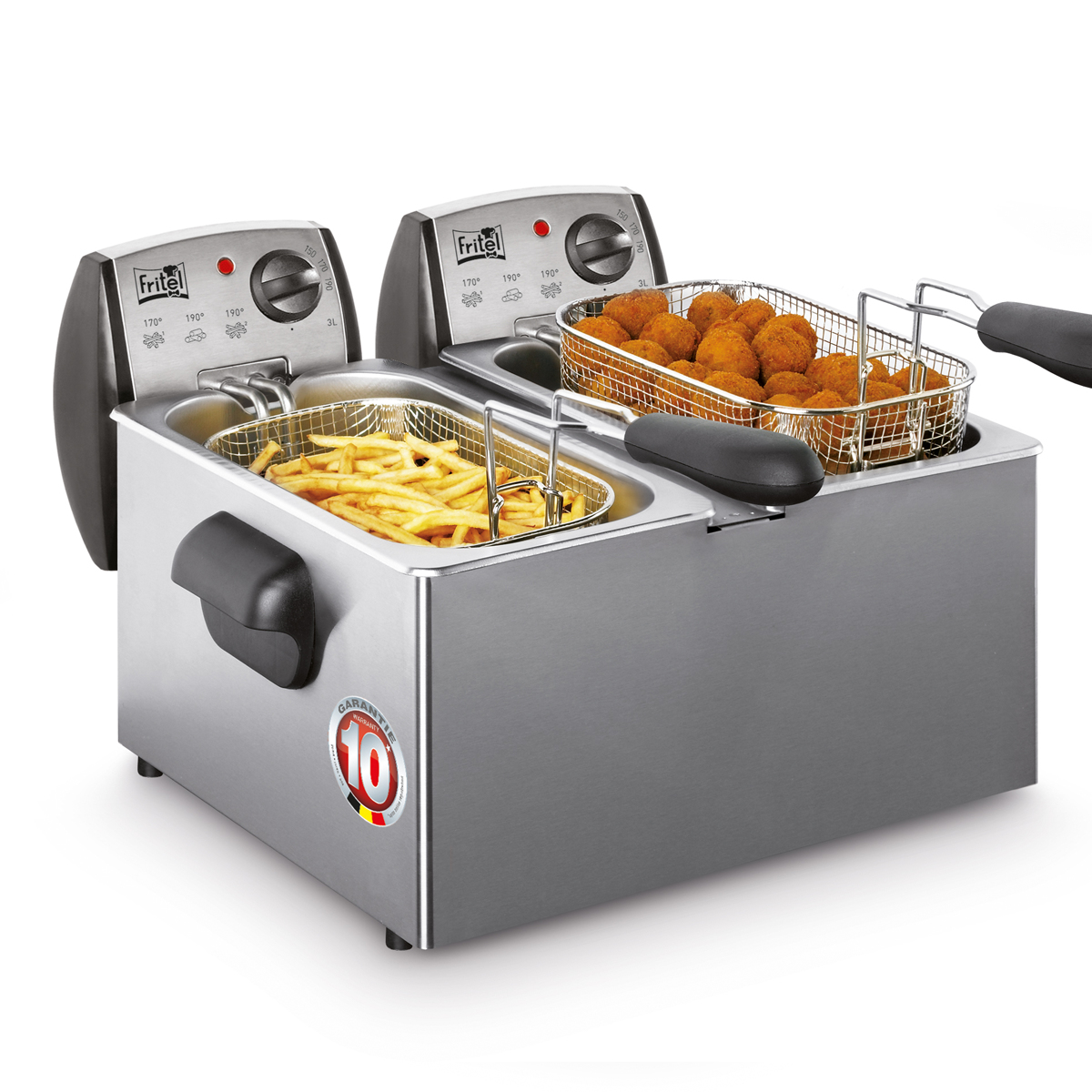 Fritel friteuse fr1850 duo 2X3L
