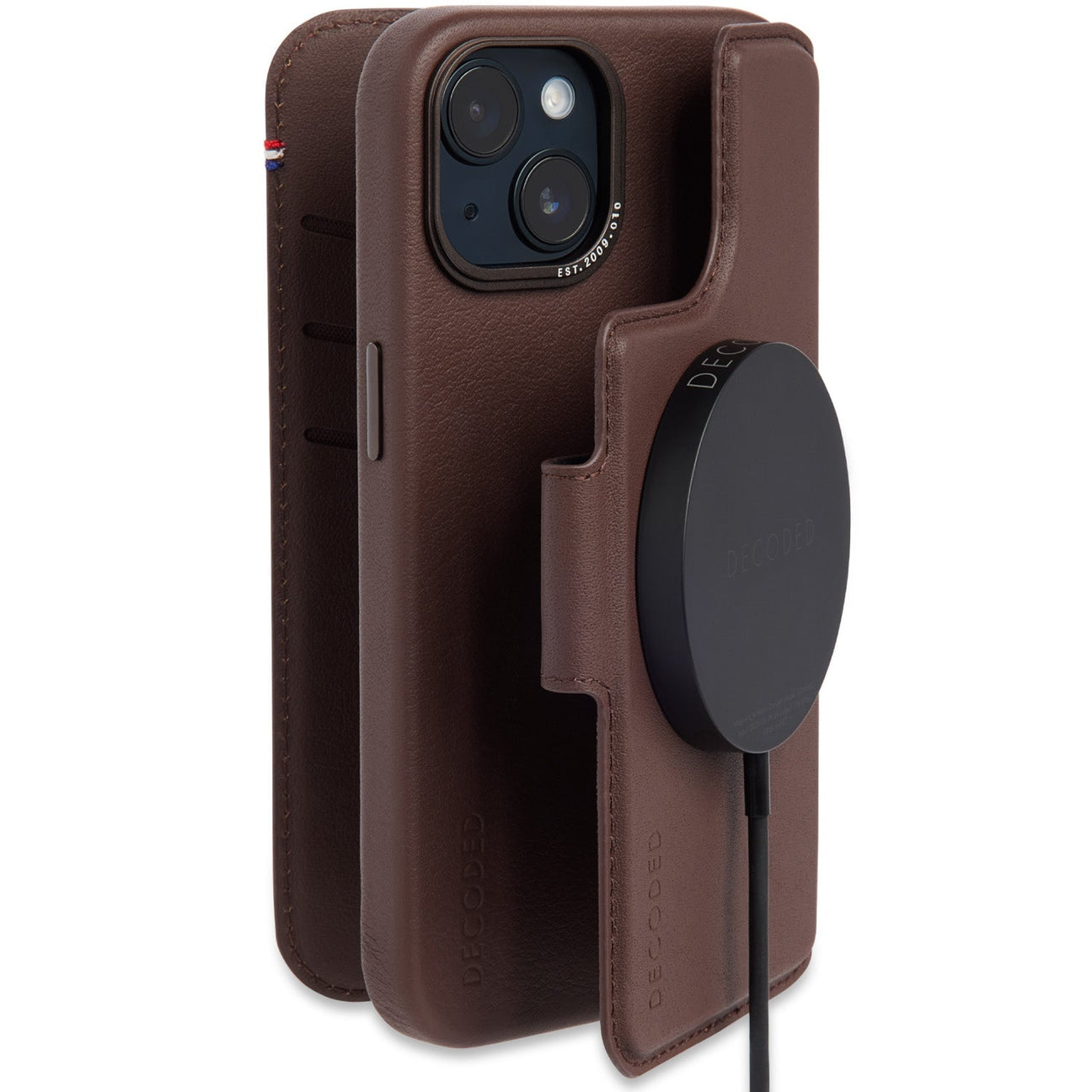 Tas DECODED Modu Wallet Black iPhone 14 Plus Brown
