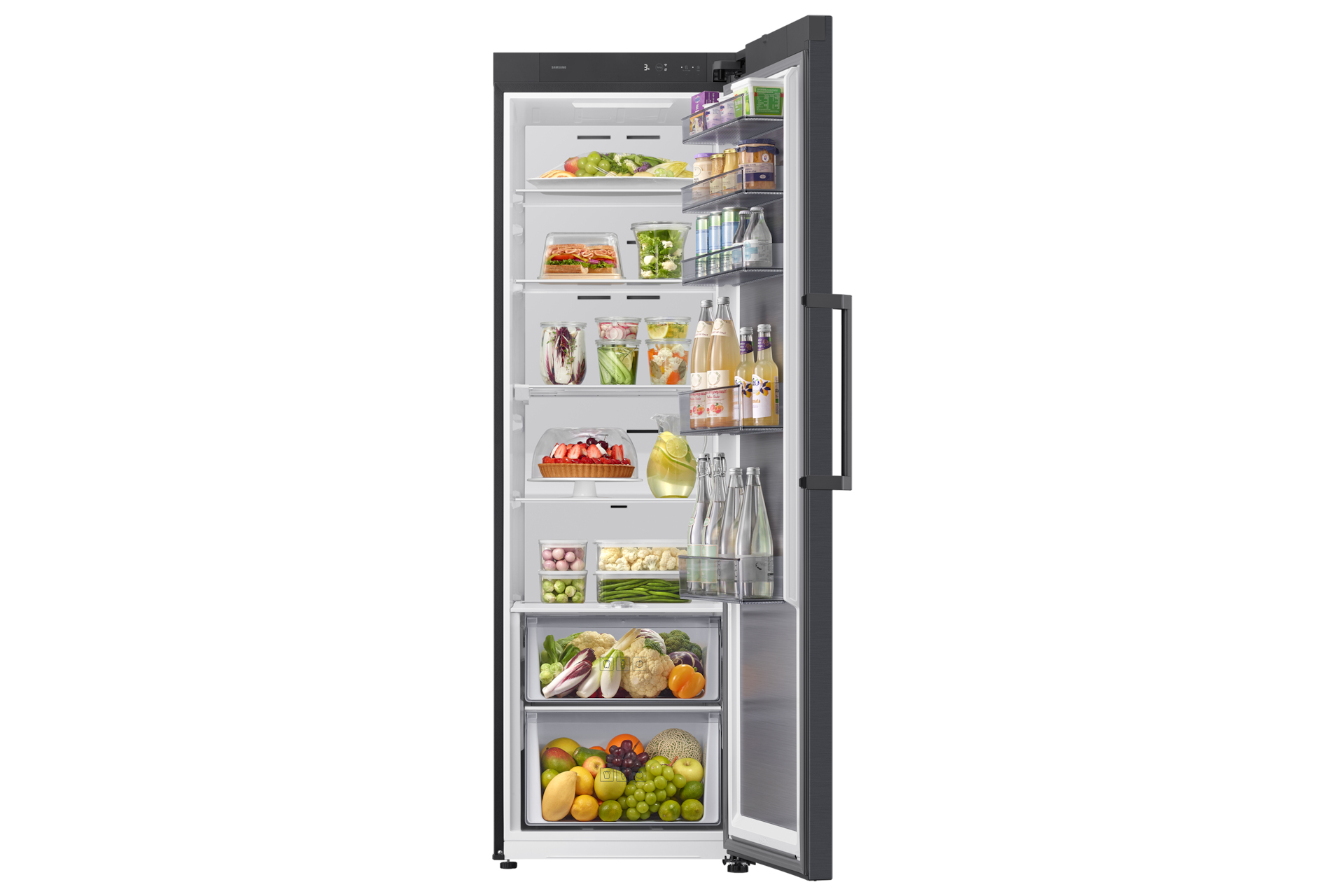 Koelkast SAMSUNG RR70H39FEFEF / E / 185cm / zwart inox
