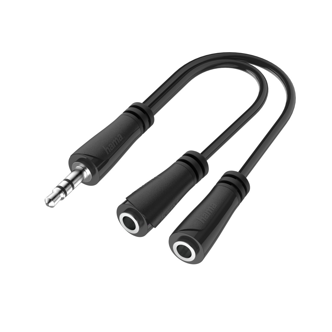 Audio-splitter, 3,5-mm-jack-stekker- 2x 3,5mm-jack-aansluiti
