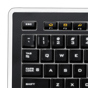 Logitech Illuminated Keyboard k740 clavier Bureau USB AZERTY Français Noir