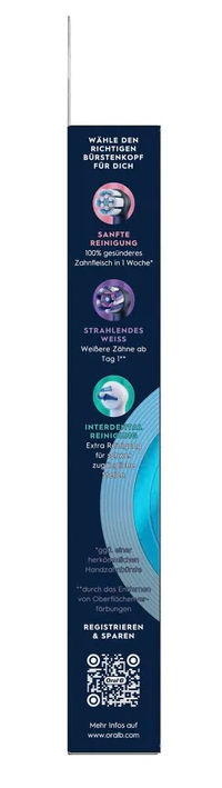 Opzetborstel ORAL-B 172512 iO / ultieme reiniging / 4 stuks / zwart