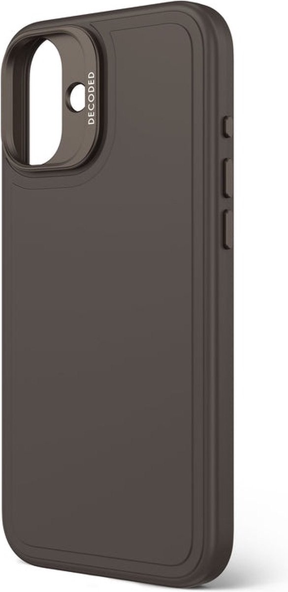 Decoded Silicone Stacks Backcover Apple iPhone 16 Phantom Black