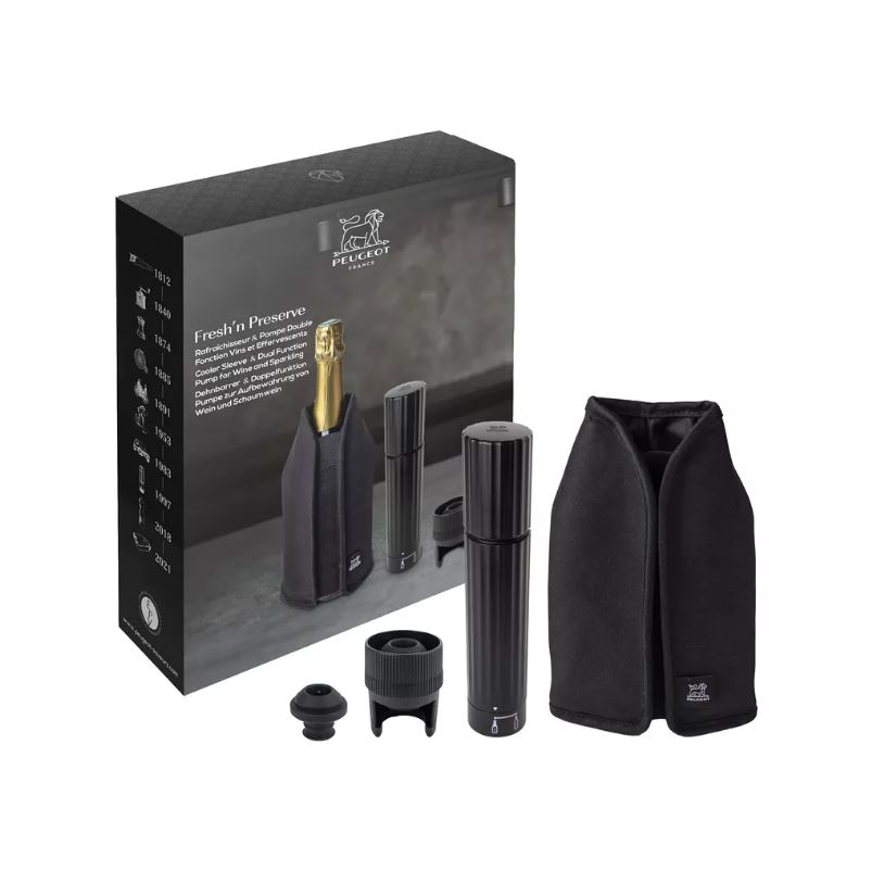 Giftset PEUGEOT 210939 Fresh 'n' Preserve / Frizz-koeler & Preserve Duo-bewaarpomp