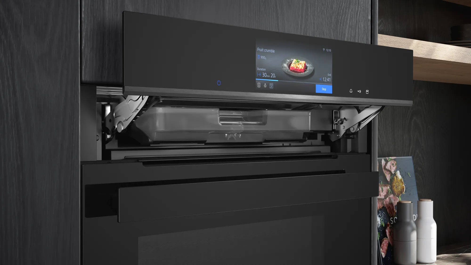 Siemens iQ700 CS958GCB1 stoomoven Middelmaat Zwart Touch