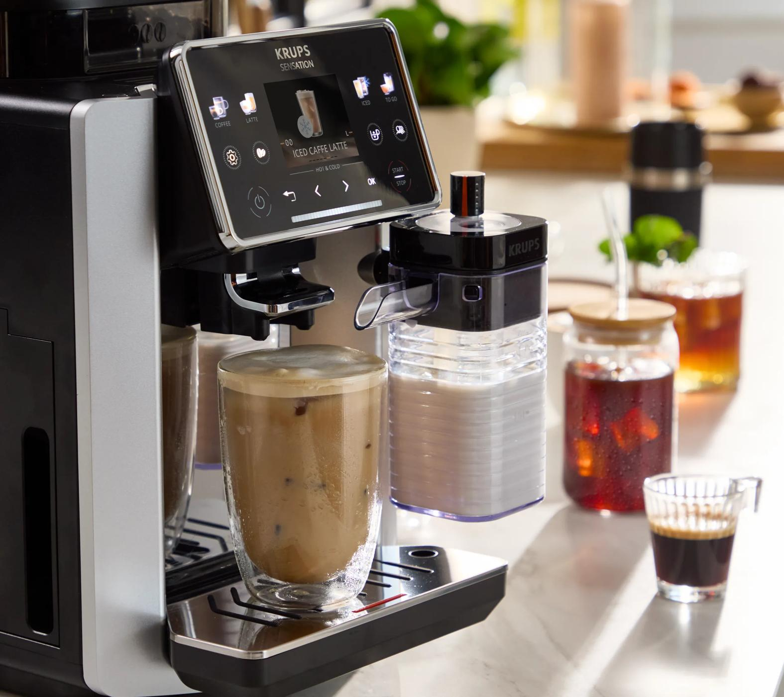 Espressomachine KRUPS EA918GE0 Sensation Elite / Aluminium