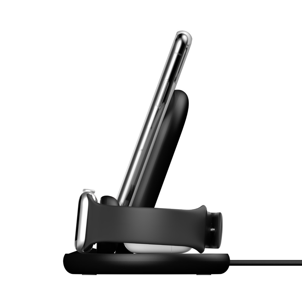 BELKIN 3-in-1 Wireless Pad/Stand/Apple Watch Black