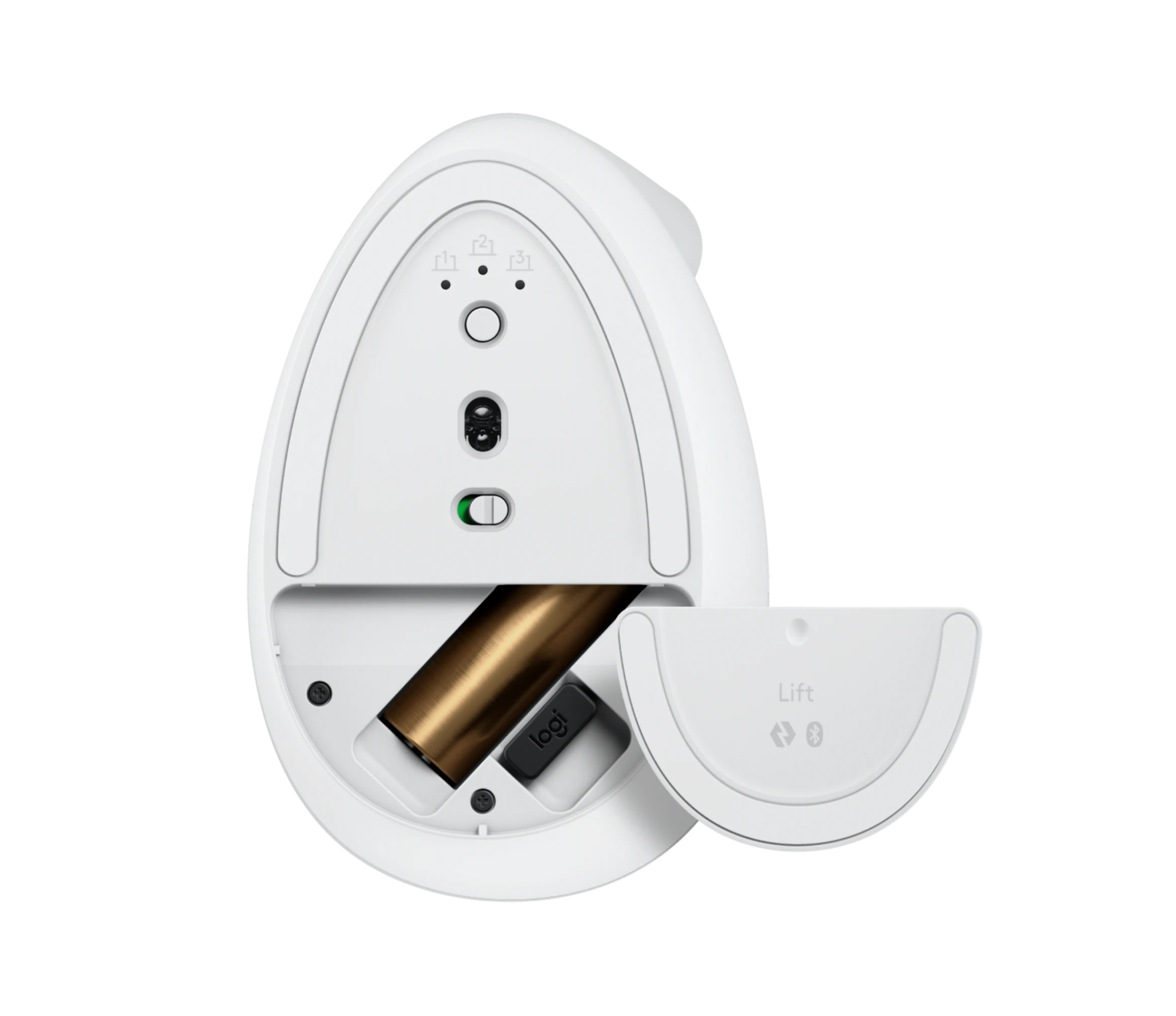 Logitech lift vert. ergo souris offwhite