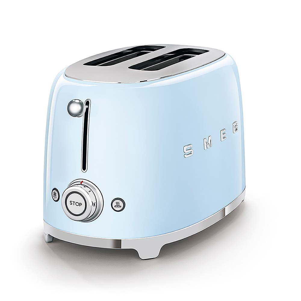 Smeg grille-pain bleu pastel TSF01PBEU