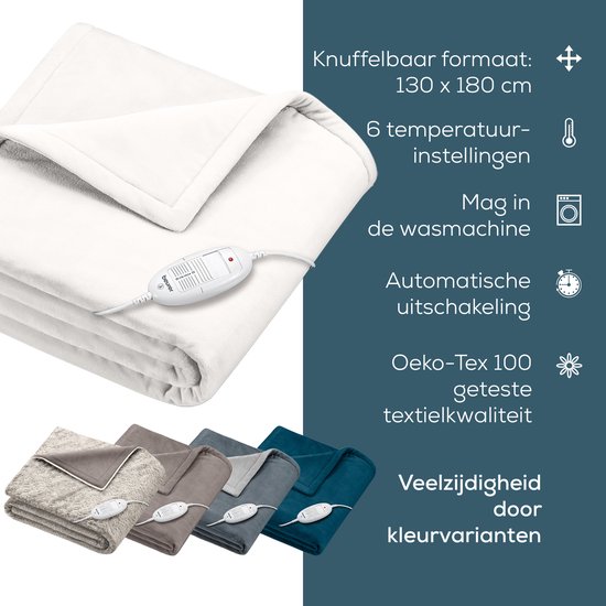 Elektrisch Deken BEURER HD 75 Cosy42416 180x130cm