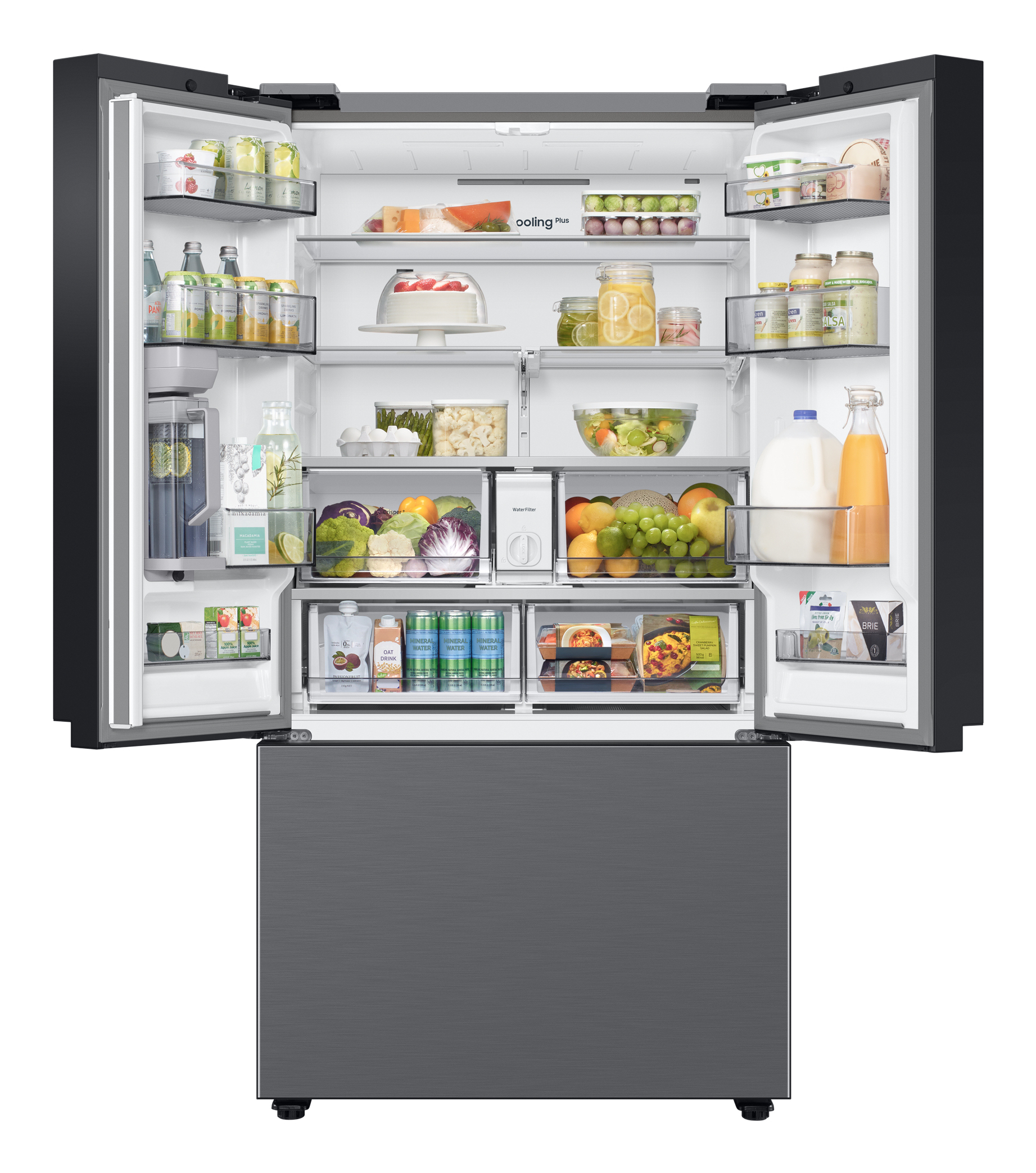 Combi-koelkast SAMSUNG RF24BB620ES / French door / E / 487L+187L / 178cm / mat inox