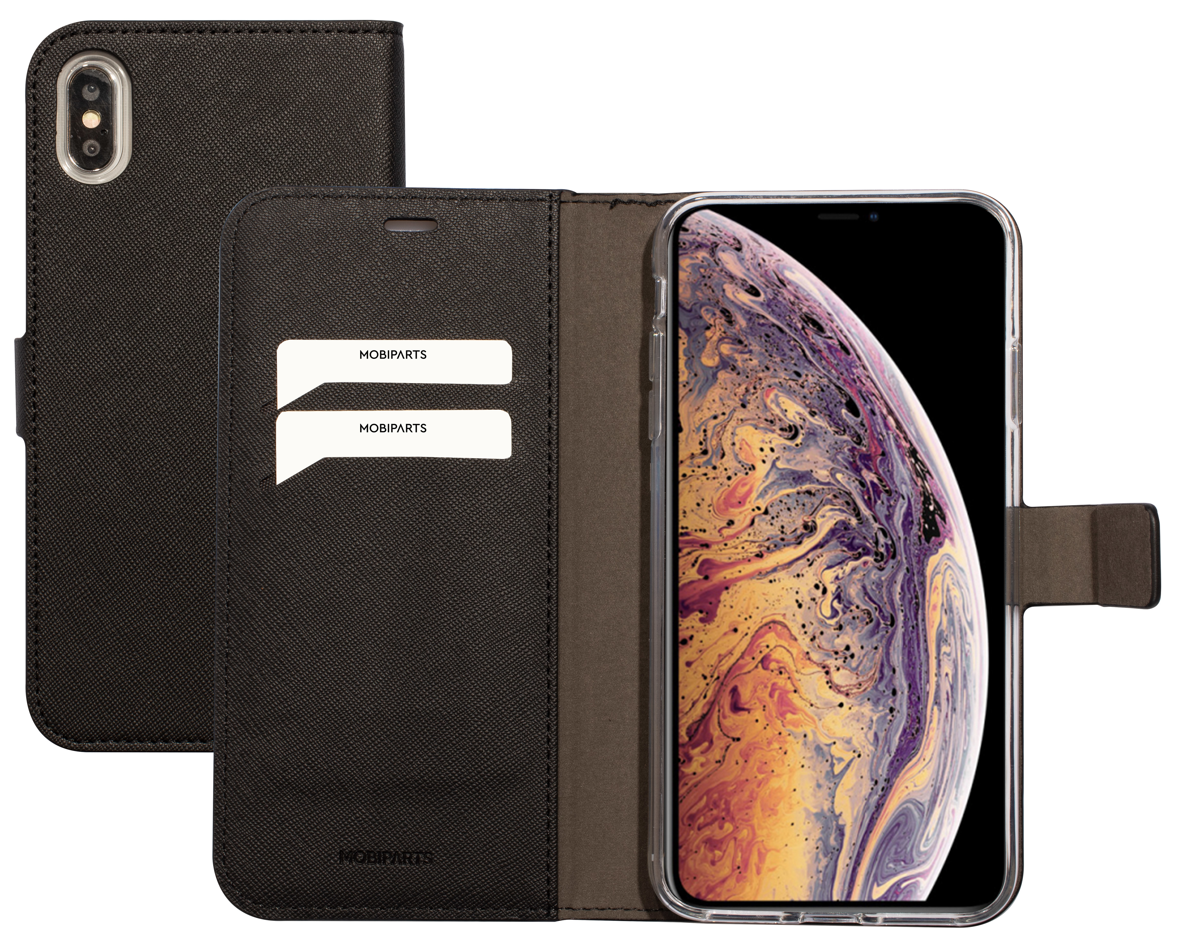 Mobiparts Classic Wallet Case Apple iPhone XS Max Black