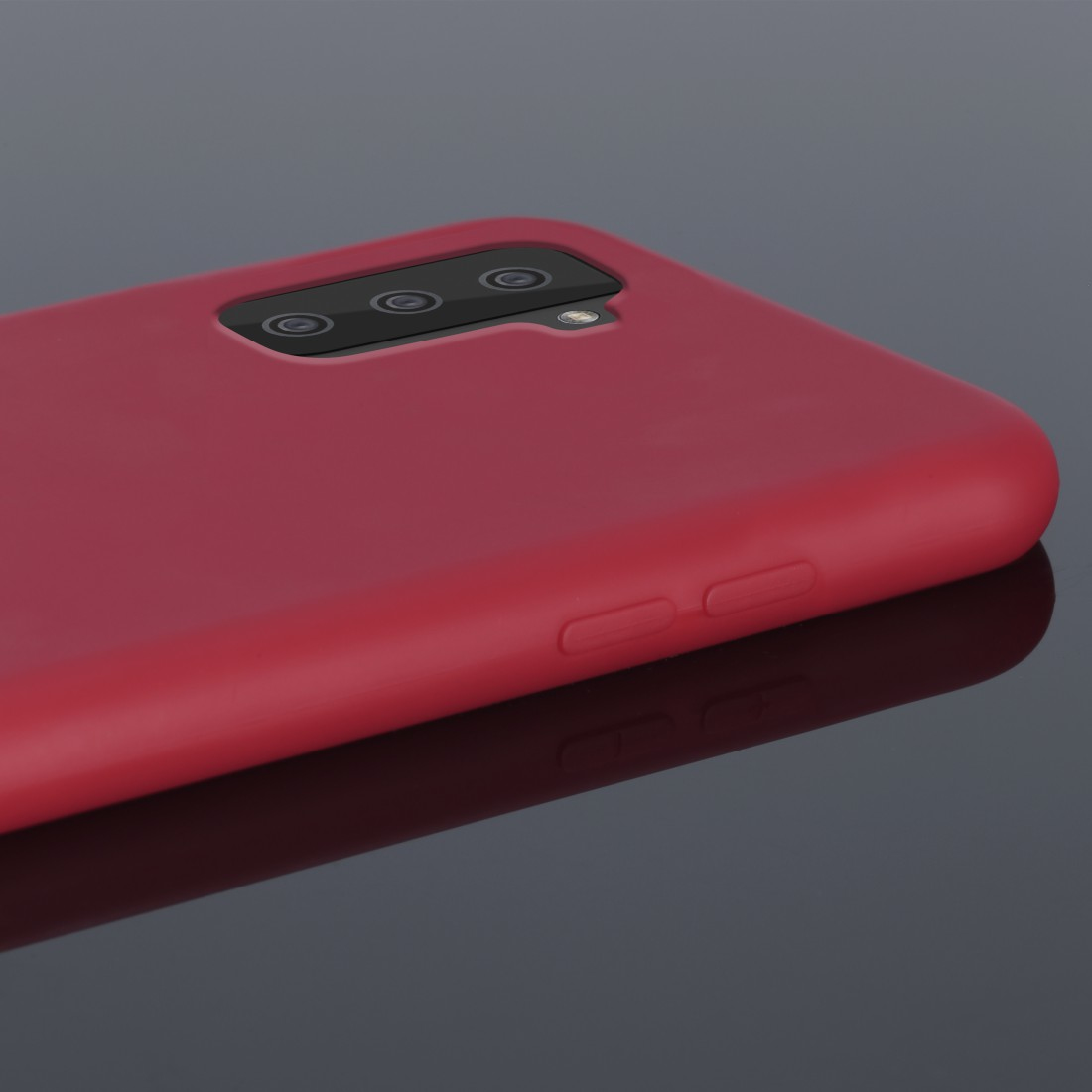 Cover  Finest Feel  voor Samsung Galaxy S21 (5G), rood
