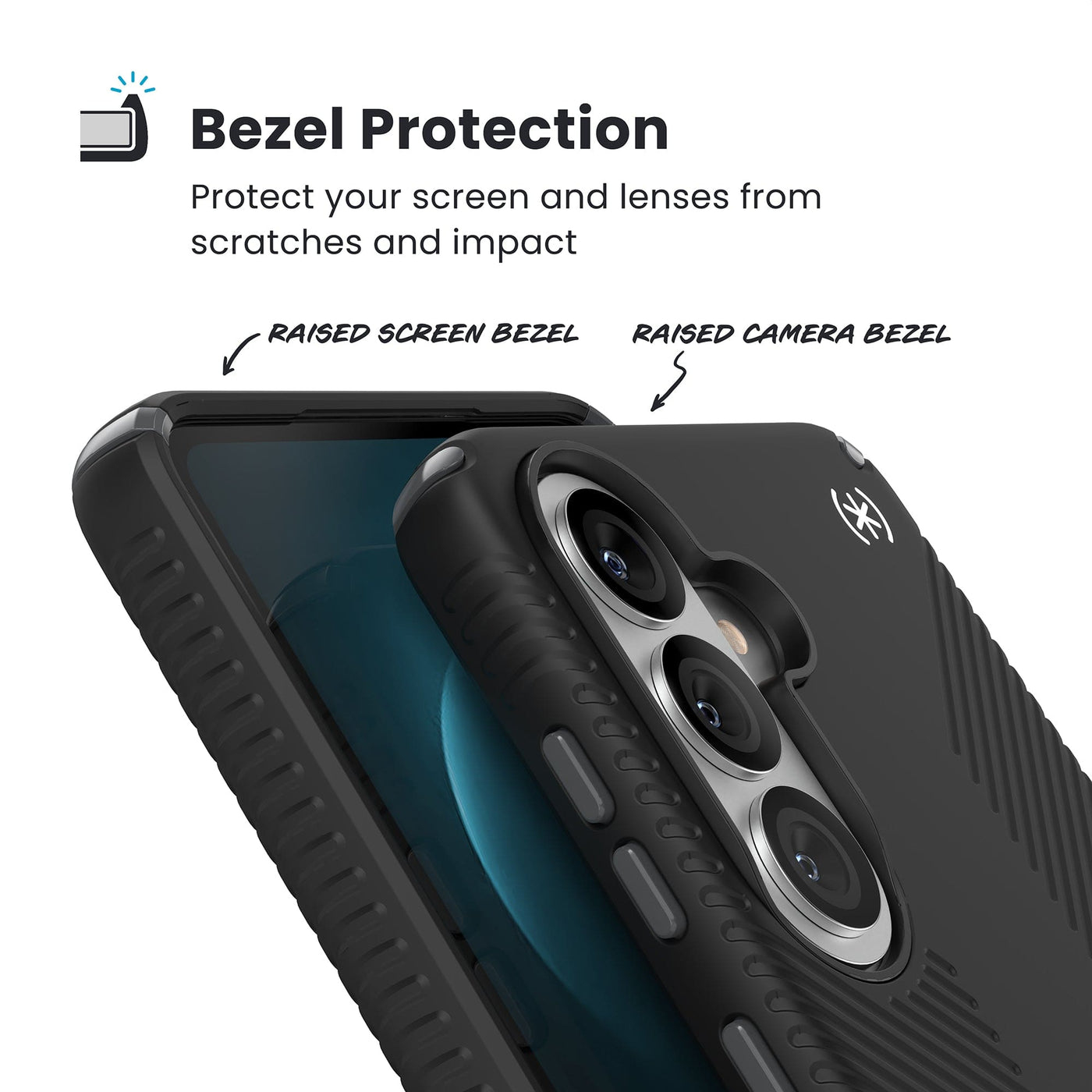Speck Presidio2 Grip + Magnet Samsung Galaxy S26 Plus Black - Microban