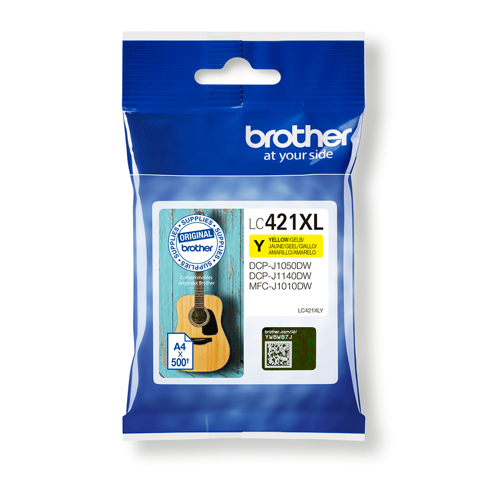 Inktpatroon BROTHER LC-421XLY geel