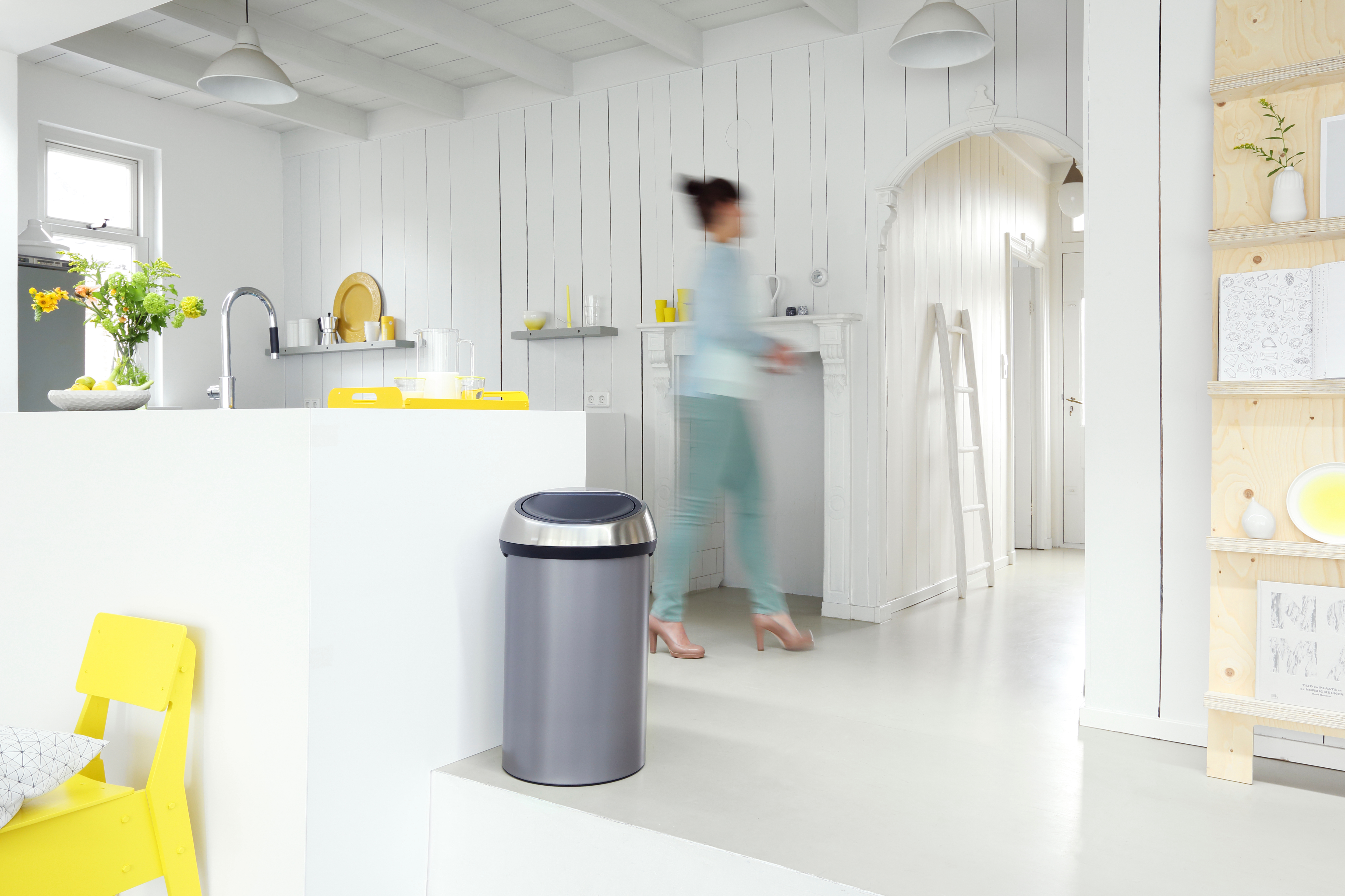 Afvalemmer BRABANTIA 402463 Touch Bin / 60L / Platinum