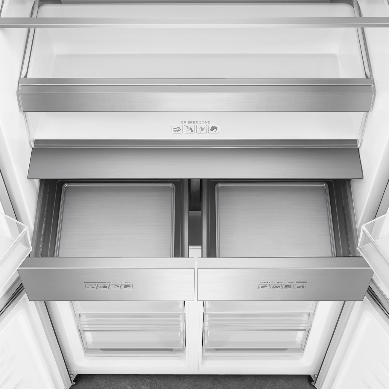 Smeg FQI60KD amerikaanse koelkast Vrijstaand 522 l D Zwart