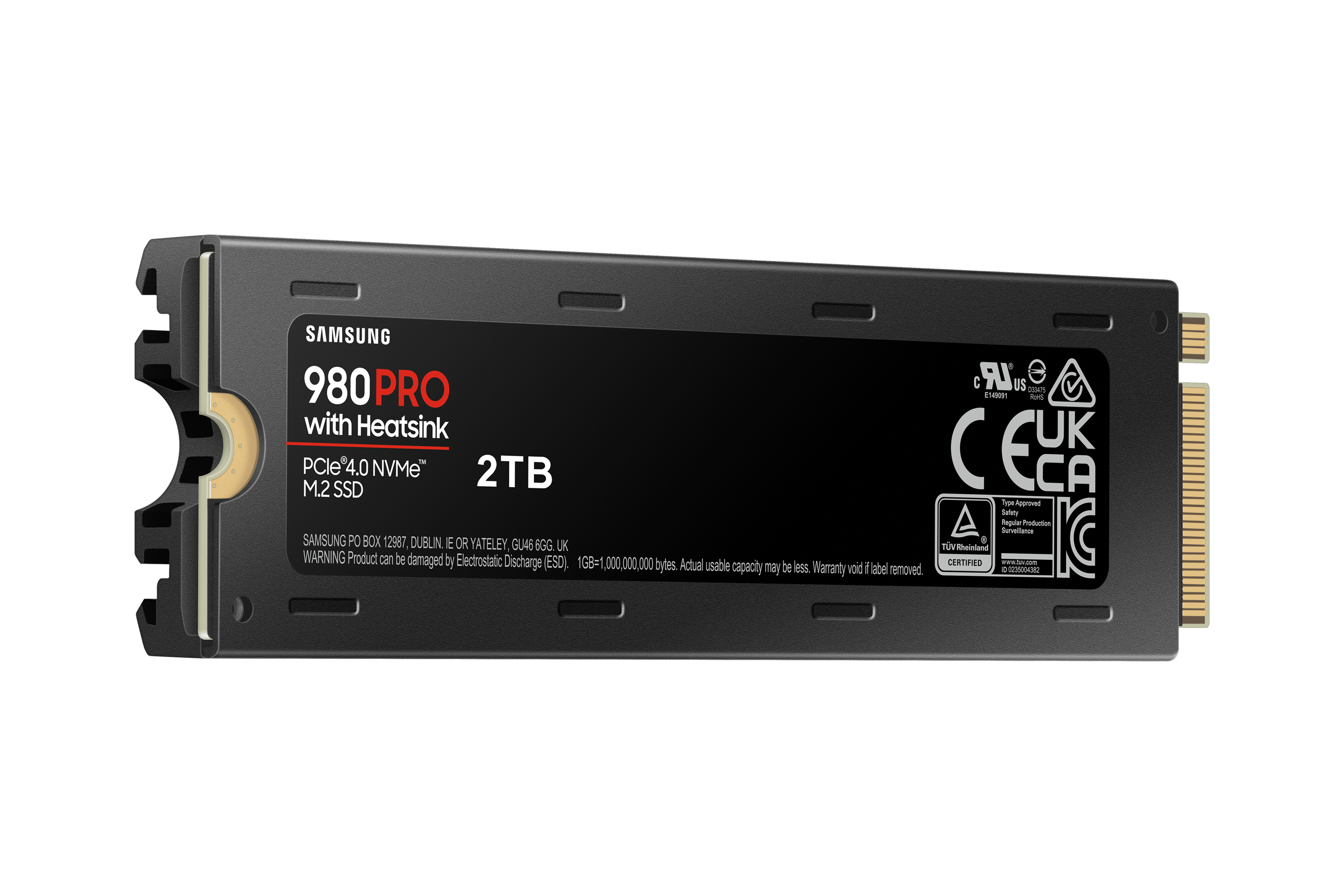 Samsung ssd 980 pro heatsink 2 to