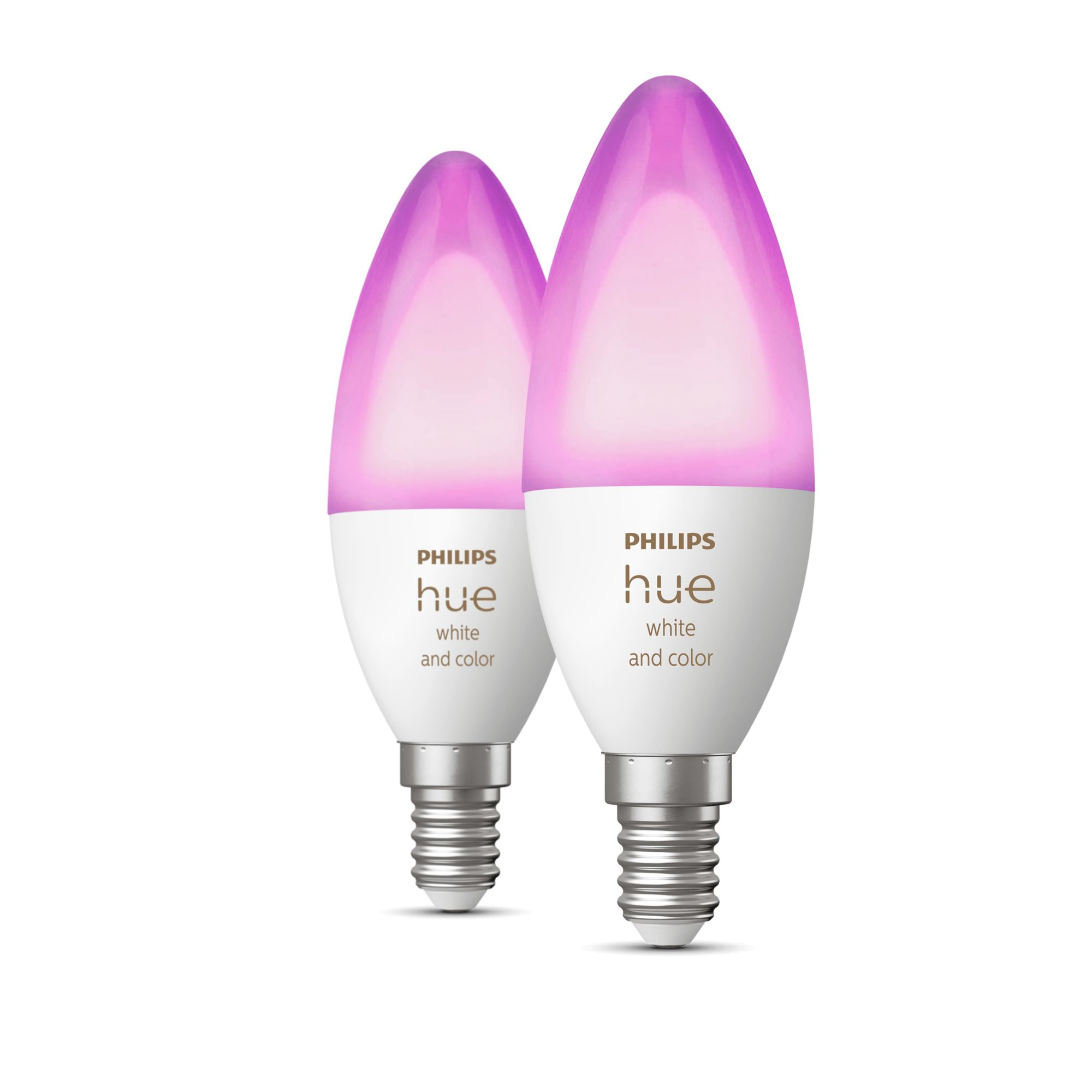 Lamp PHILIPS HUE White Color Ambiance E14 2x