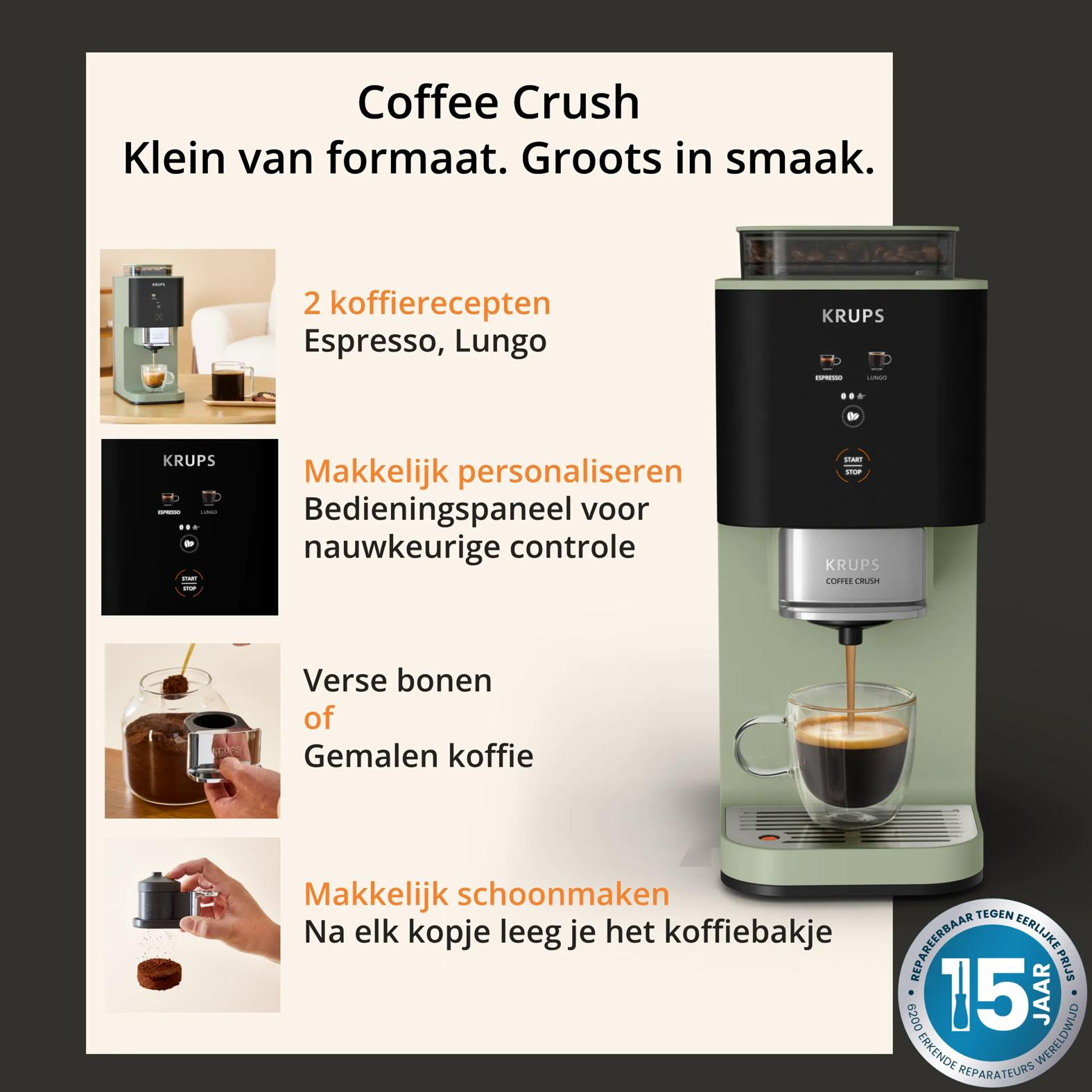 Espressomachine KRUPS SA401LE0 Coffee Crush