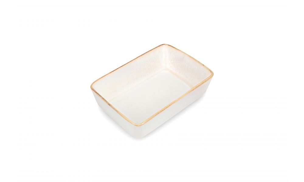 Ovenschaal S&P 850661 Artisan / 20x13,5xH5,5cm / wit